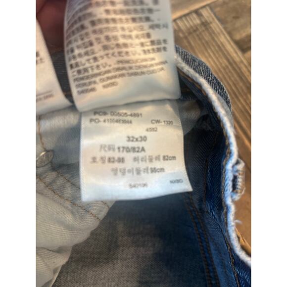 Levis 505 Jeans Men 32x30 Classic Western Academia Grandpa Twee Cowboy Aztec - Picture 11 of 11